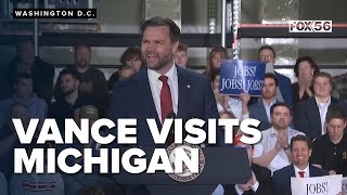 VP Vance highlights Trump's economic agenda in Michigan
