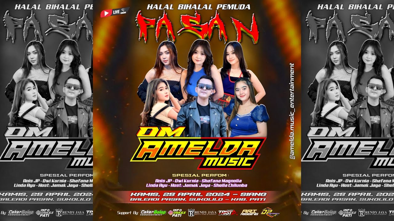 🔴STREAM OM. AMELDA MUSIC / HALAL BIHALAL PEMUDA " PASAN " / BALEADI - SUKOLILO - PATI