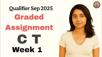IIT MADRAS BS Degree | Computational Thinking (CT)Week 1 Graded Assignment Solutions | Sep 2025