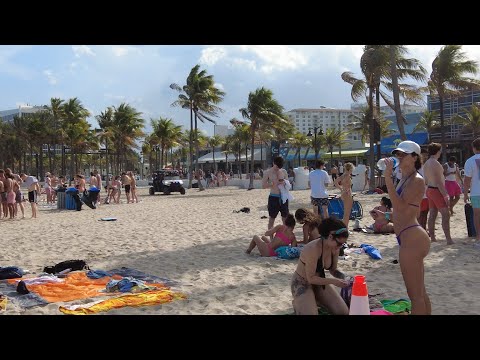 Fort Lauderdale Beach Spring Break 2022 Walking Tour 23 - YouTube