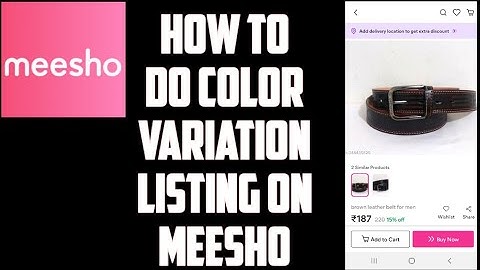 Meesho listing in hindi | how to list variation products listing on meesho