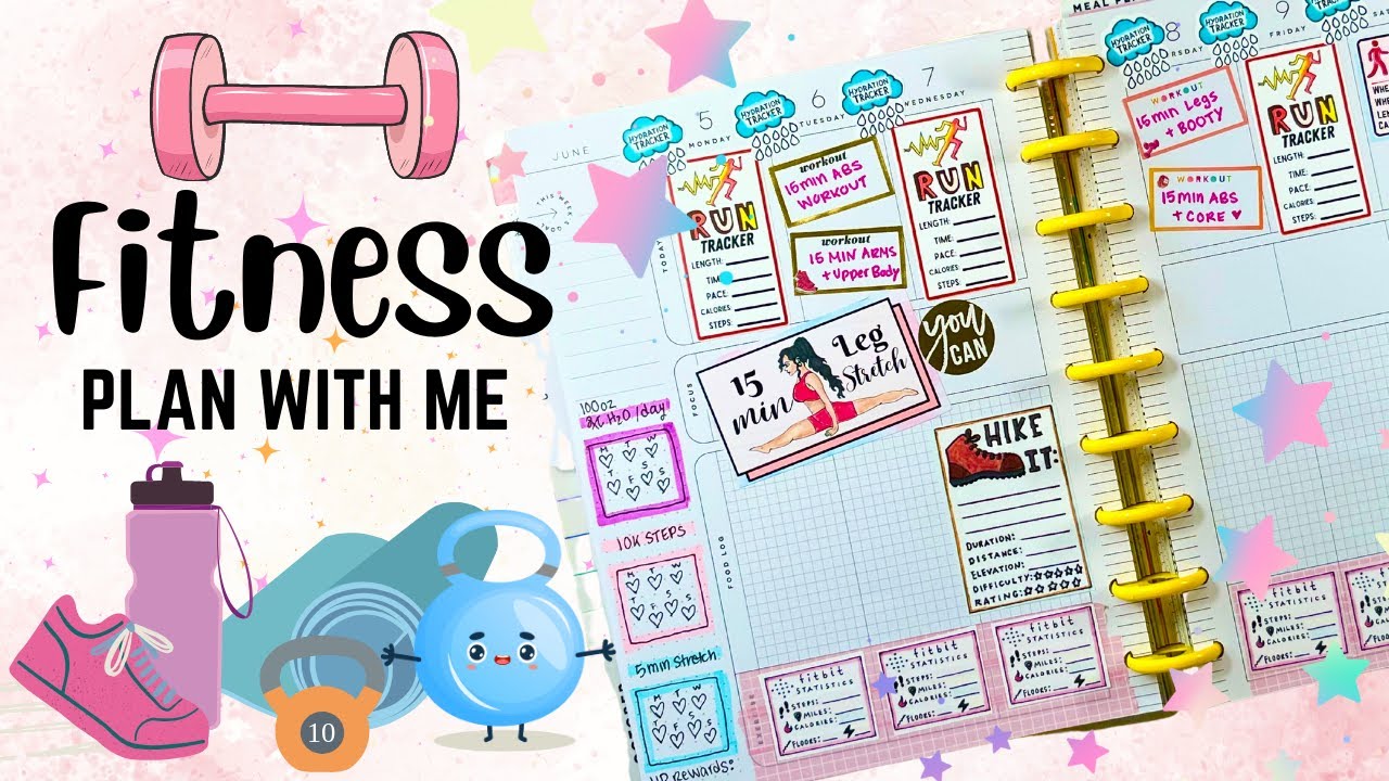STARTING AGAIN! FITNESS PLAN WITH ME HAPPY PLANNER FITNESS