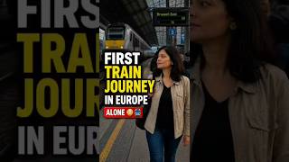 Brussels| First Train Journey In Europe Alone | Solo Travel#shorts #feed #fyp