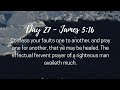 SHAVUOT/PENTECOST | 50 SCRIPTURES ON A HOLY SPIRIT VENTURE | JAMES 5:16