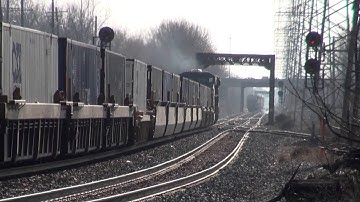 CSX Q191-05 Leaving CP Bound Brook and Crossing Over With An Ex Conrail Leader