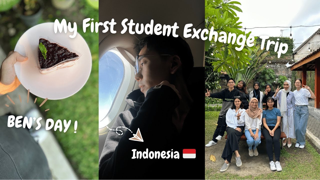 FIRST YouTube video!My first Student Exchange program | INDONESIA 🇮🇩|BIRTHday🎂VLOG🖤(1/6)