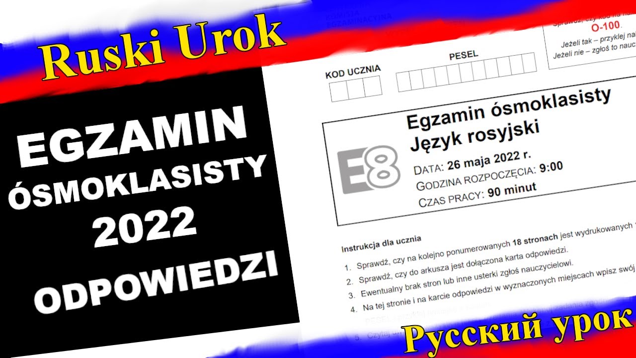 Sprawdzian Z Rosyjskiego Echo 3 Dział 2 Rosyjski #92 - Egzamin ósmoklasisty z języka rosyjskiego. Odpowiedzi