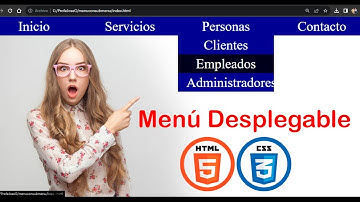 Menú desplegable básico con HTML y CSS