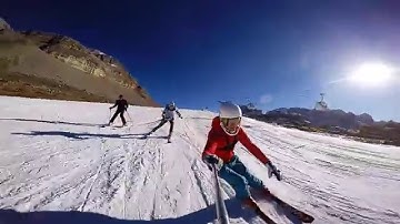 GoPro Ski crash in super slow motion