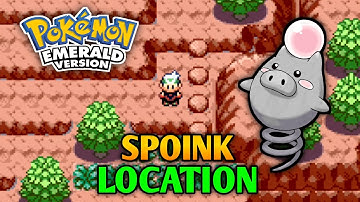 How To Catch Spoink In Pokemon Emerald - Spoink Location