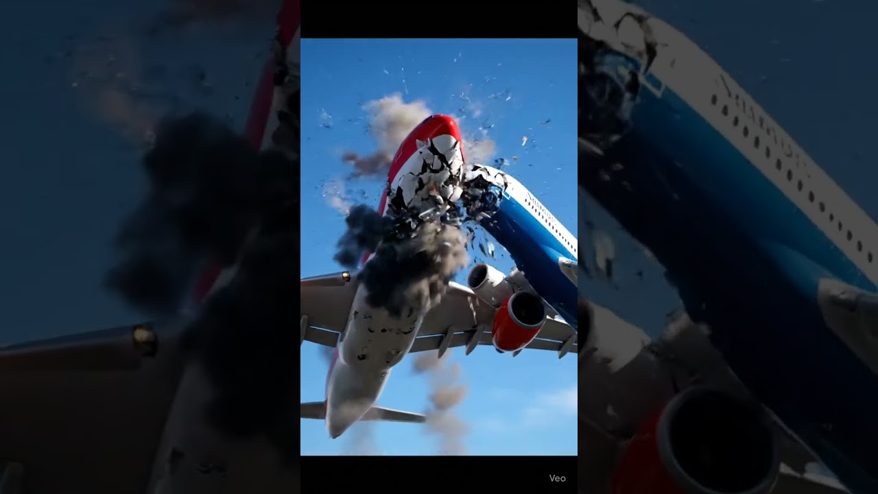 "Epic Airplane ✈️ Crash Simulation | Realistic 3D Animation.."
