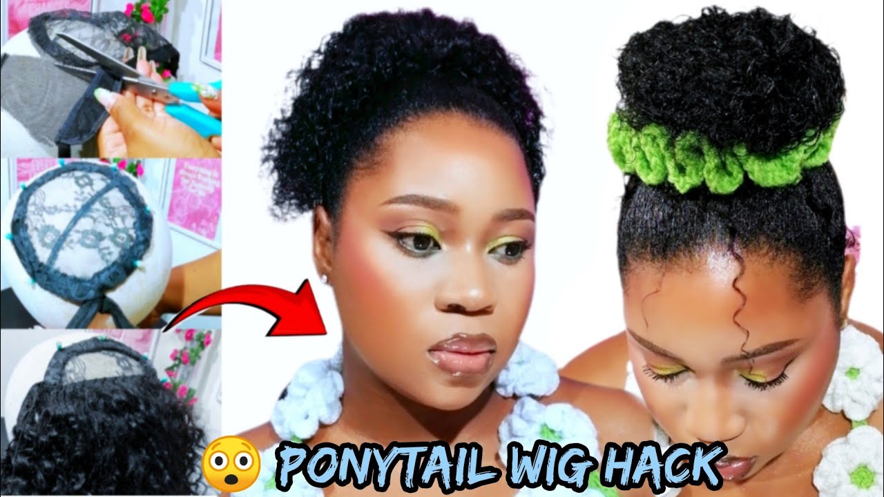 ⛔ Stop Throwing Away Excess Wig Cap Recycle Into a Ponytail Wig Instead And Save Some Coins