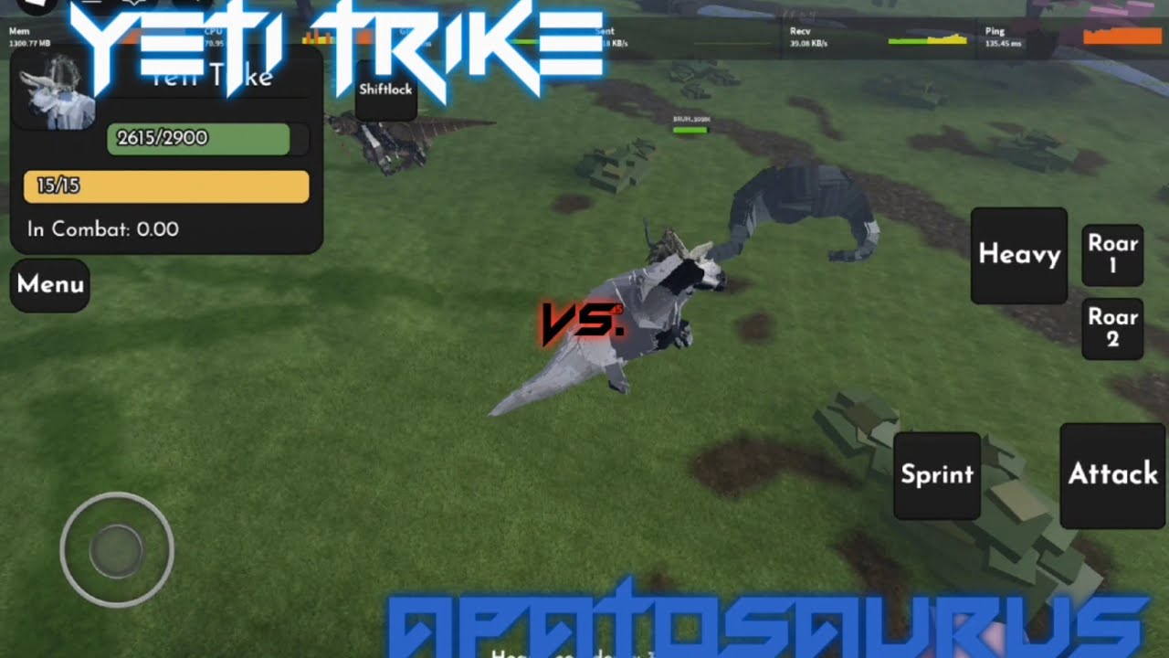 Jurassic Blocky | Yeti Trike VS Apatosaurus |