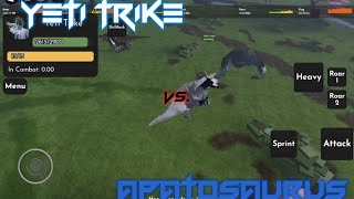 Jurassic Blocky Old Gameplay | Yeti Trike VS Apatosaurus | (MY MOST VIEWED IN THIS CHANNEL) screenshot 5