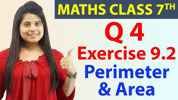 Q 4, Ex 9.2 - Perimeter & Area - Chapter 9, Maths Class 7th - NCERT, CBSE