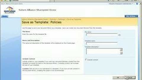 Document Libraries in Sharepoint 2007 - Part 3
