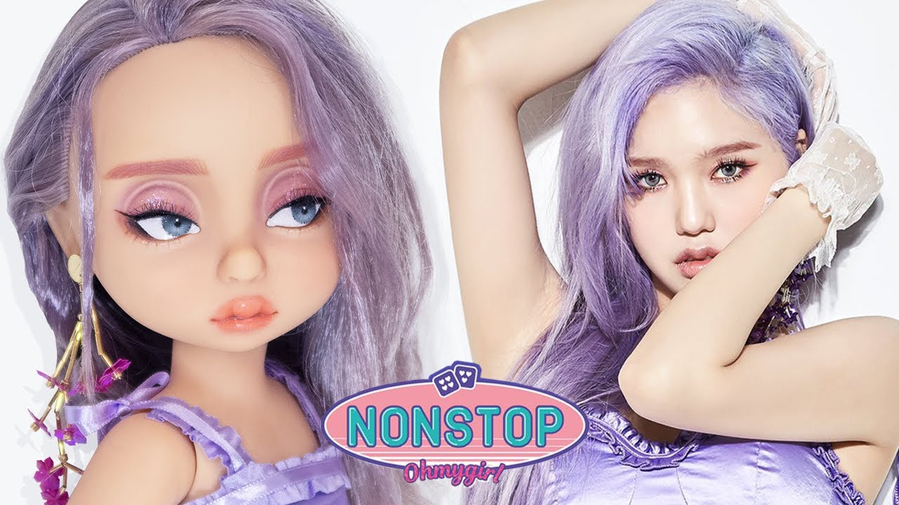 오마이걸 미미 베이비돌 리페인팅 OH MY GIRL MIMI Custom doll repaint