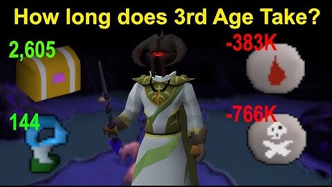 [Ironman] How long does Grinding a piece of 3rd Age Take? w/ Calcs ~ Collection Log Degen