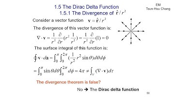 EM1.5 & 1.6 (有字幕) The Dirac Delta Function & The Theory of Vector Fields