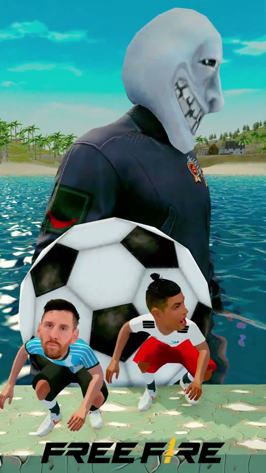 Ronaldo and MESSI in Allawi challenge #FreeFireFunandFurious