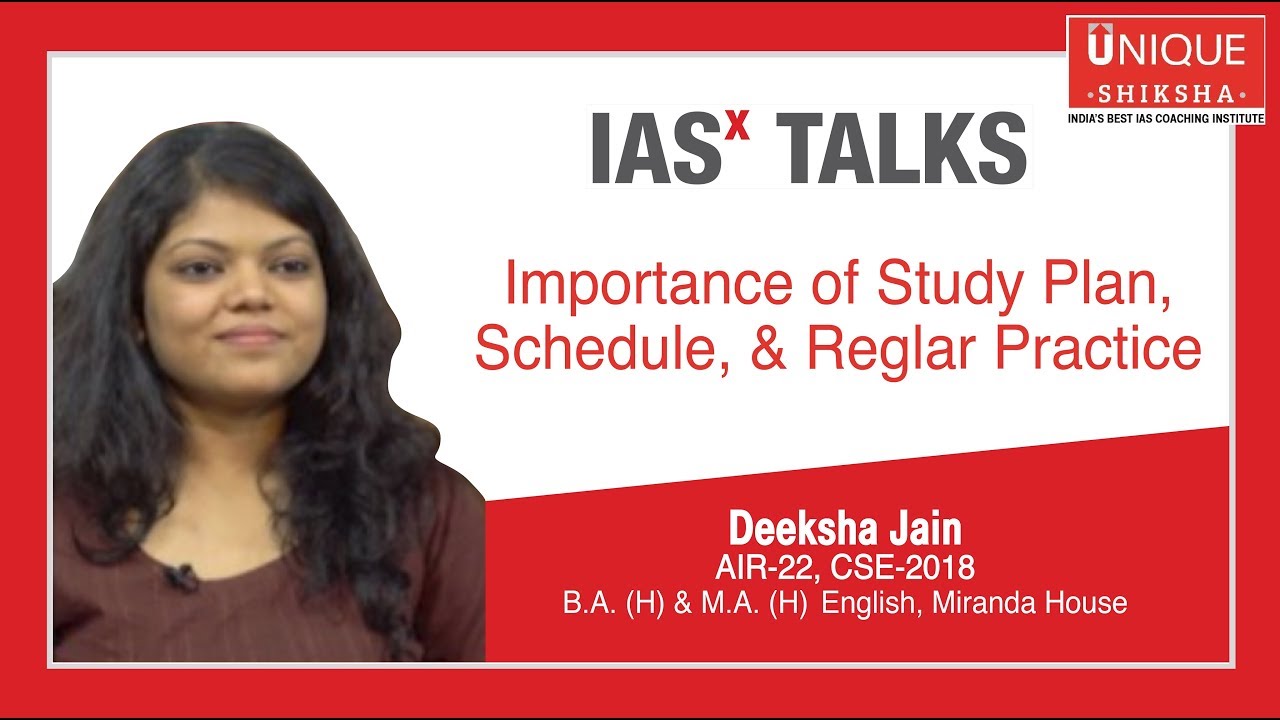 Study Plan, Schedule & Regular Practice - UPSC strategy by Topper ...