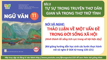 BÀI 4 NÓI VÀ NGHE- THẢO LUẬN VỀ MỘT VẤN ĐỀ TRONG ĐỜI SỐNG- NGỮ VĂN 11, TẬP 1- KẾT NỐI