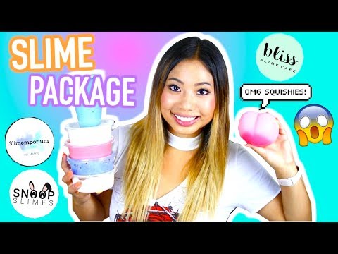 SLIME PACKAGE UNBOXING from FAMOUS Etsy Shops! - 동영상