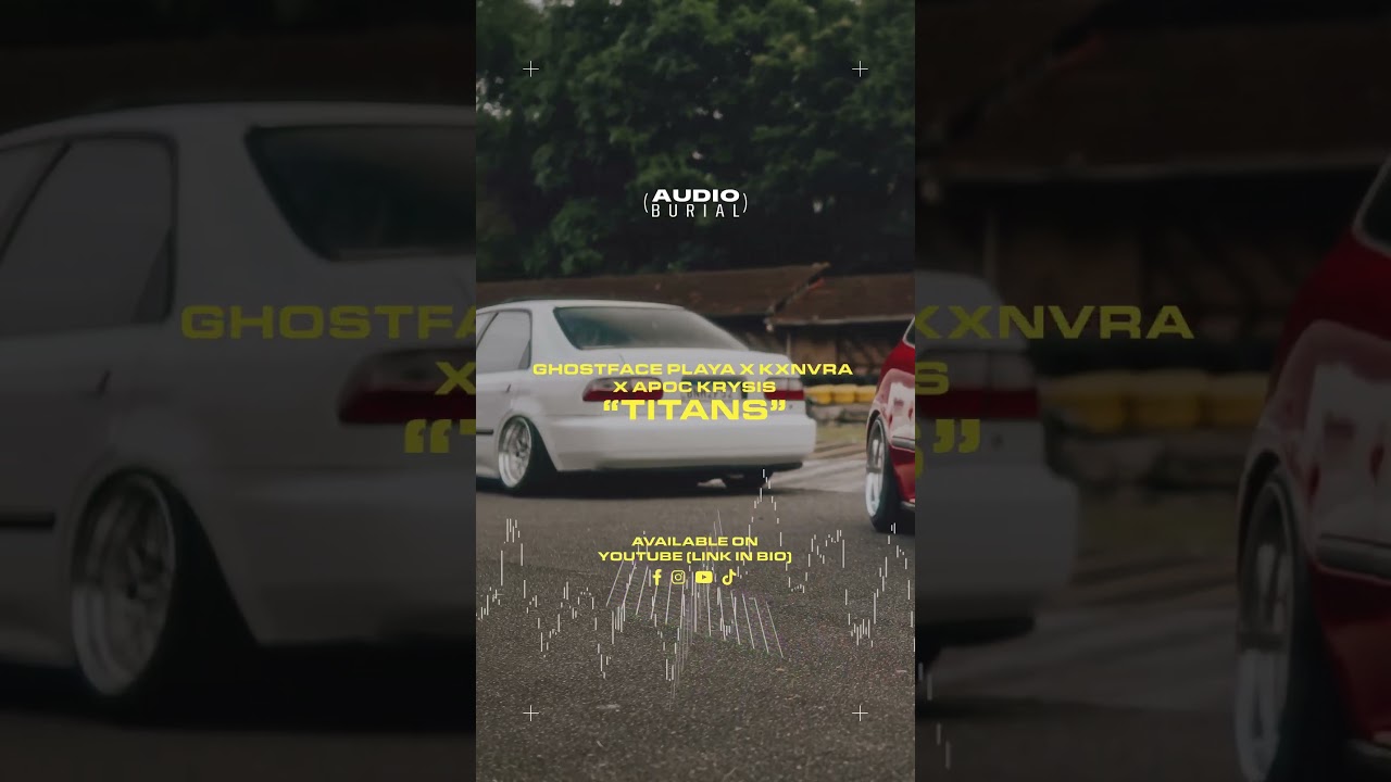 GHOSTFACE PLAYA x KXNVRA x APOC KRYSIS "Titans" hits the Audio Burial! Full track link in caption!