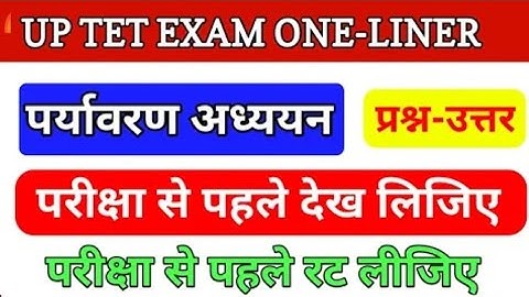 #uptet #ctet EVS BEST 100 Question for UPTET and CTET 🔥