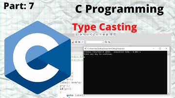 C Programming Tutorial 7 - Type Casting Operator in C Programming Language
