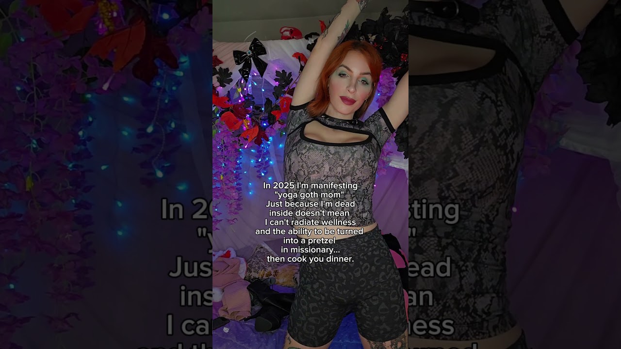 Yoga Goth Mom opens her root Chakra 