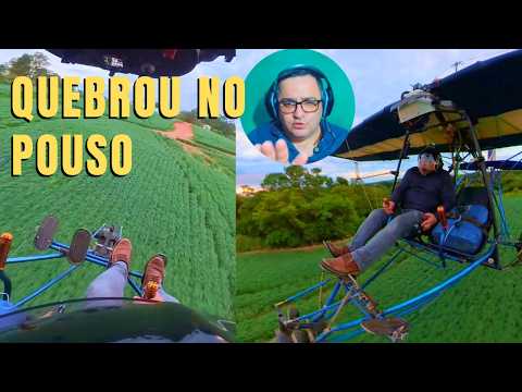 COMO QUEBREI MEU ULTRALEVE NO POUSO #ultraleve #acidenteaéreo #avião #aviação
