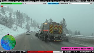 More Snow on I-80 in California (2/6/25) - (Live Storm Chase Archive)
Meteorologists Garrett Thompson and DL Scales track a snowstorm in California!
Download the RadarOmega App Here!
http://radaromega.com/
iOS: https://bit.ly/StormrunneriOS
Android: https://bit.ly/StormrunnerAndroid
StormRunner Media is sponsored by Prescott Tire Pros! Be sure to visit their website at https://www.prescotttirepros.com for automotive needs! From repairs, to regular maintenance, to custom upgrades, theyve got you covered!
Join our DISCORD Server Here!
https://discord.gg/pjn5ATmDMs
Join our Supporter Program to get Access to EXCLUSIVE Perks!
https://www.youtube.com/channel/UCBmOfiL9LC3dT4Ps2veVCoQ/join
Want to help Support Us AND rock some cool merch? Check out our new line of clothing and accessories for purchase here!
https://www.stormrunnermedia.com/
OR leave us a tip here!
Paypal: https://paypal.me/lamarr42
Venmo: https://venmo.com/u/StormRunnerMedia
Cash App: https://cash.app/$StormRunnerMedia
Send Us MAIL:
StormRunner Media
3298 N Glassford Hill Rd
Ste 104 PMB 1037
Prescott Valley, AZ 86314
United States
Follow us on our Social Media Here:
DLs Instagram: https://www.instagram.com/stormchasin4runner/
DLs Twitter: https://twitter.com/DLScalesWX
DLs Threads: https://www.threads.net/@stormchasin4runner
Garretts Instagram: https://www.instagram.com/slimshady_extreme_stormchaser/
Garretts Twitter: https://twitter.com/GarrettT_WX
Garretts Threads: https://www.threads.net/@slimshady_extreme_stormchaser
Our Facebook Page: https://www.facebook.com/StormRunnerMedia
A big thank you to B3ck for his help in creating our streaming setup. Check out his website! https://b3ck.com/
#stormchasing #live #snow More Snow on I-80 in California (2/6/25) - (Live Storm Chase Archive)