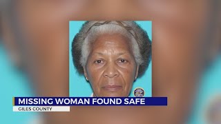 Silver Alert canceled, missing woman in Giles County found safe