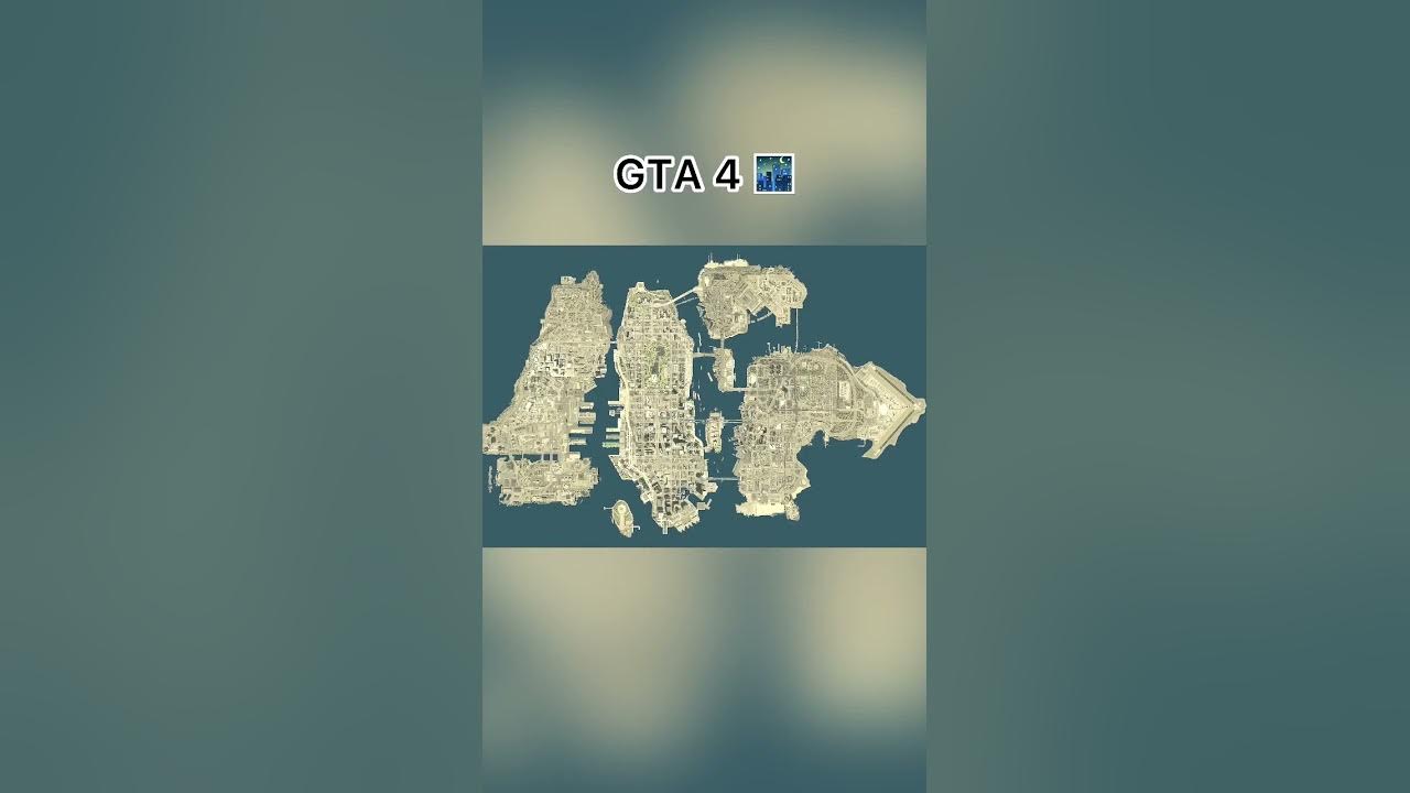 GTA 4 vs GTA 5 vs GTA 6 map #shorts #gta #gta5 #gta4 #gta6 #gta5vsgta6