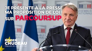 #PARCOURSUP : je présente à la PRESSE ma proposition de loi