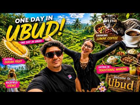 One Day in Ubud Bali — Durian Fruit, Luwak Coffee & Rice Fields 🌿