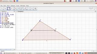 GeoGebra Parallel Lines and Triangle