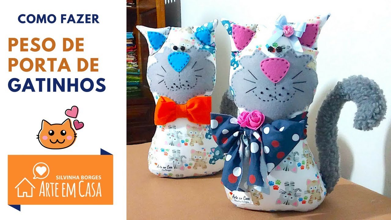 Pesos de Porta de Gatinhos: Madá e Tigrão