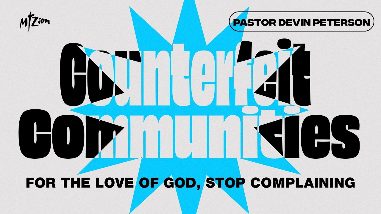 Counterfeit Communities: For the Love of God, Stop Complaining