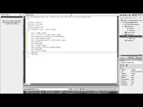 visual c++ Additional Formatting