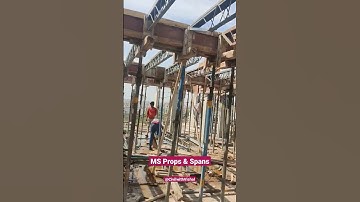 Jack Pipe Supports & Spans for slab #shuttering #building #constructiontips #props #spans