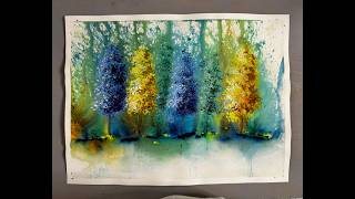 Loose Watercolour Technique Embellished 928