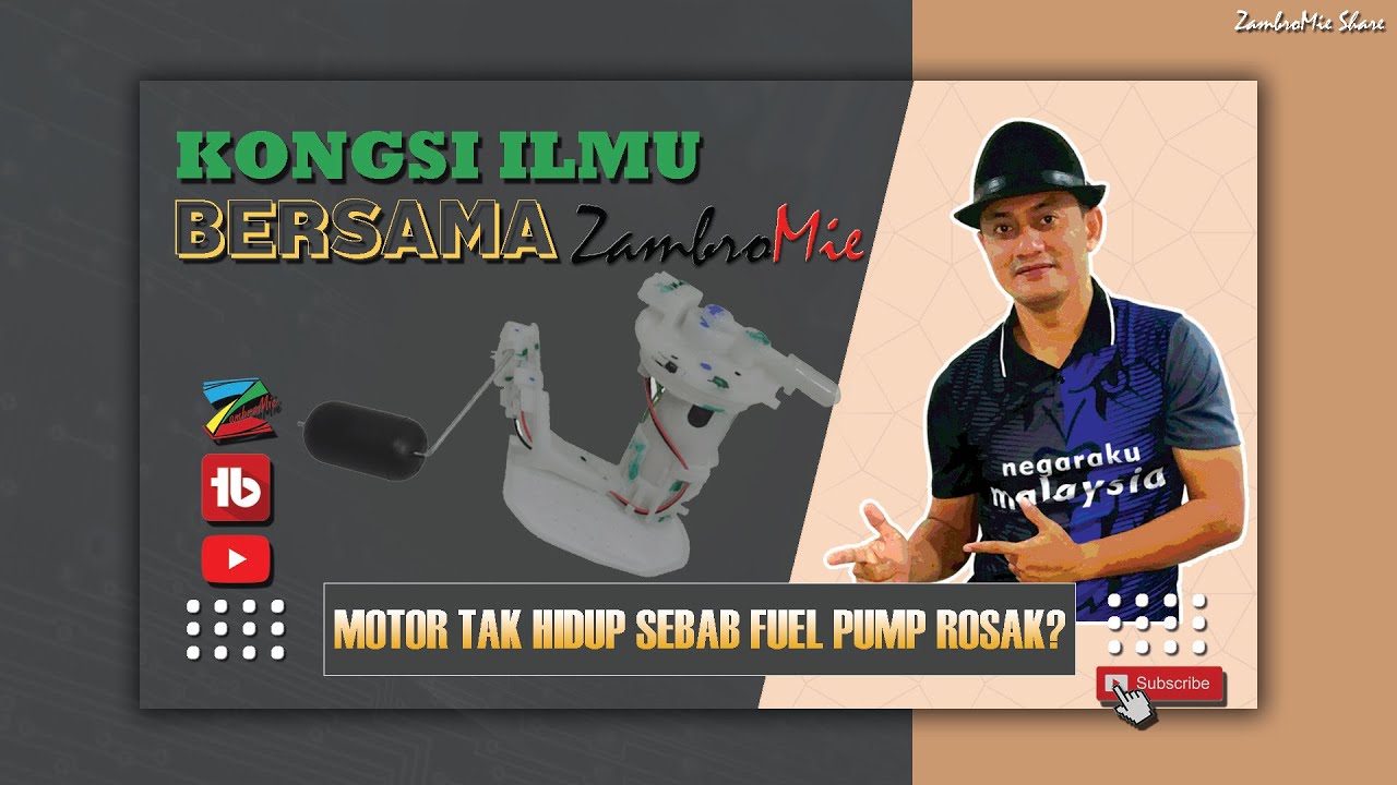 MOTOR TAK HIDUP SEBAB FUEL PUMP ROSAK VARIO150 BUAT SENDIRI MUDAH