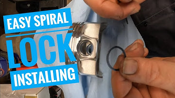 How to install wrist pin spiral locks. #dssracingpistons