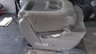 How to remove/install Toyota Sienna middle (child) seat model 2004-2010