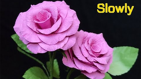 ABC TV | How To Make Rose Paper Flower With Shape Punch #5 (Slowly) - Craft Tutorial