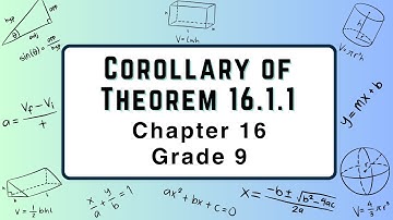 CLASS 9 | MATHEMATICS | CHAPTER 16 | COROLLARY OF THEOREM 16.1.1