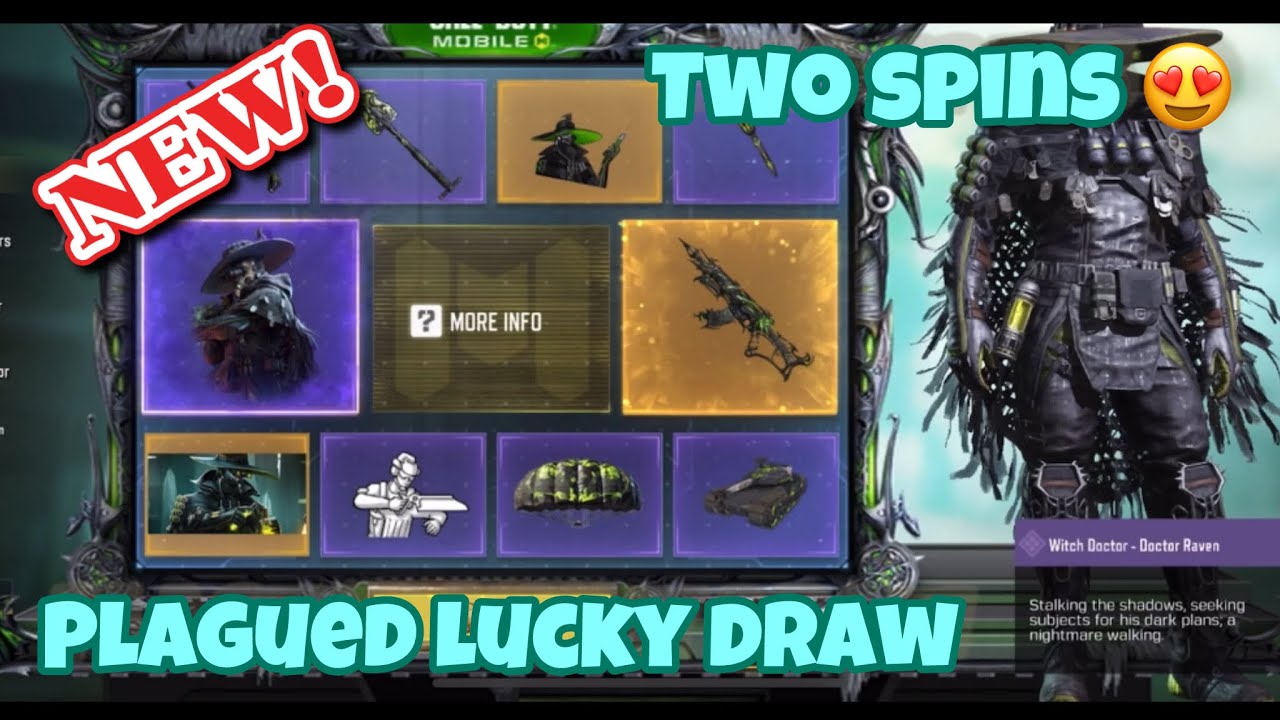 Trying One spin in Plagued lucky draw | CODM 