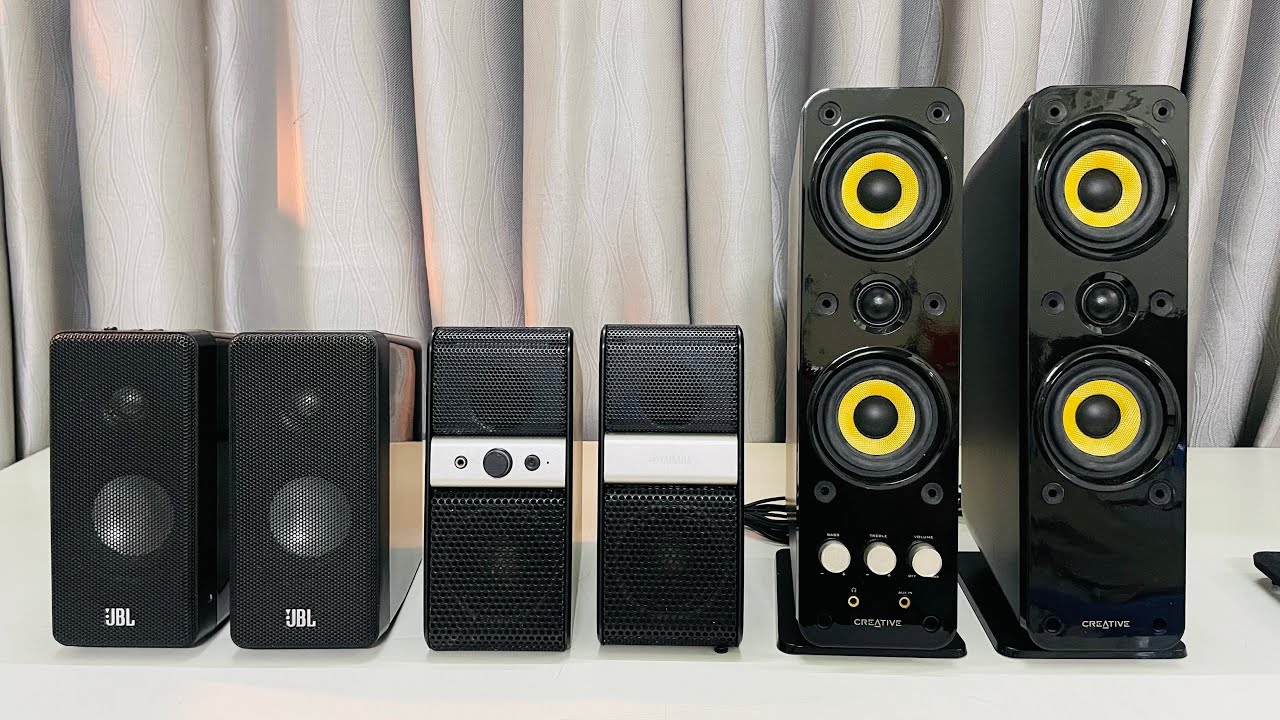 Vài cặp loa vi tính hàng nhật về chất âm rất hay . Nhỏ gọn để bàn oke . Zalo 0933465647